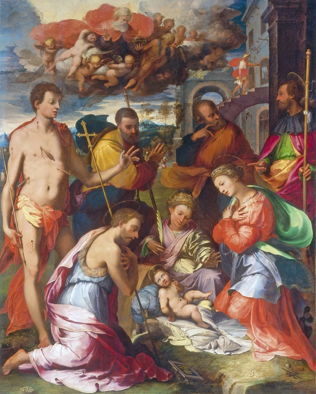 Perin del Vaga - Adorazione col Bambino, National Gallery of Art, Washington DC 1